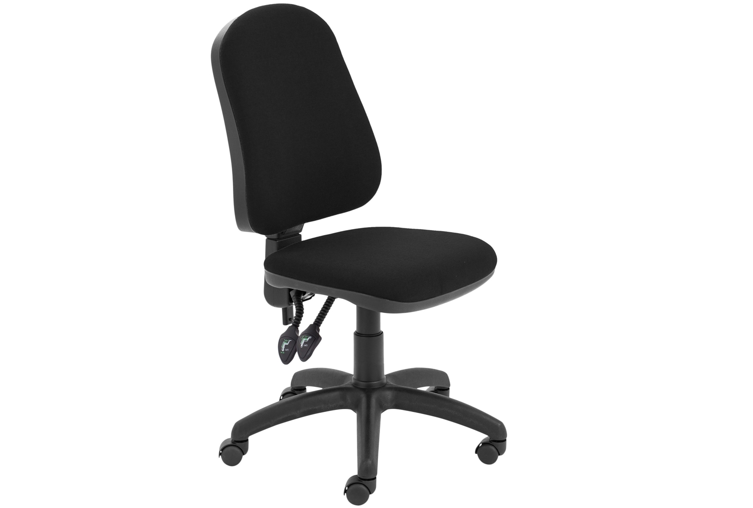 Serene 2 Lever Operator Office Chair, Without Arms, Black, Fully Installed