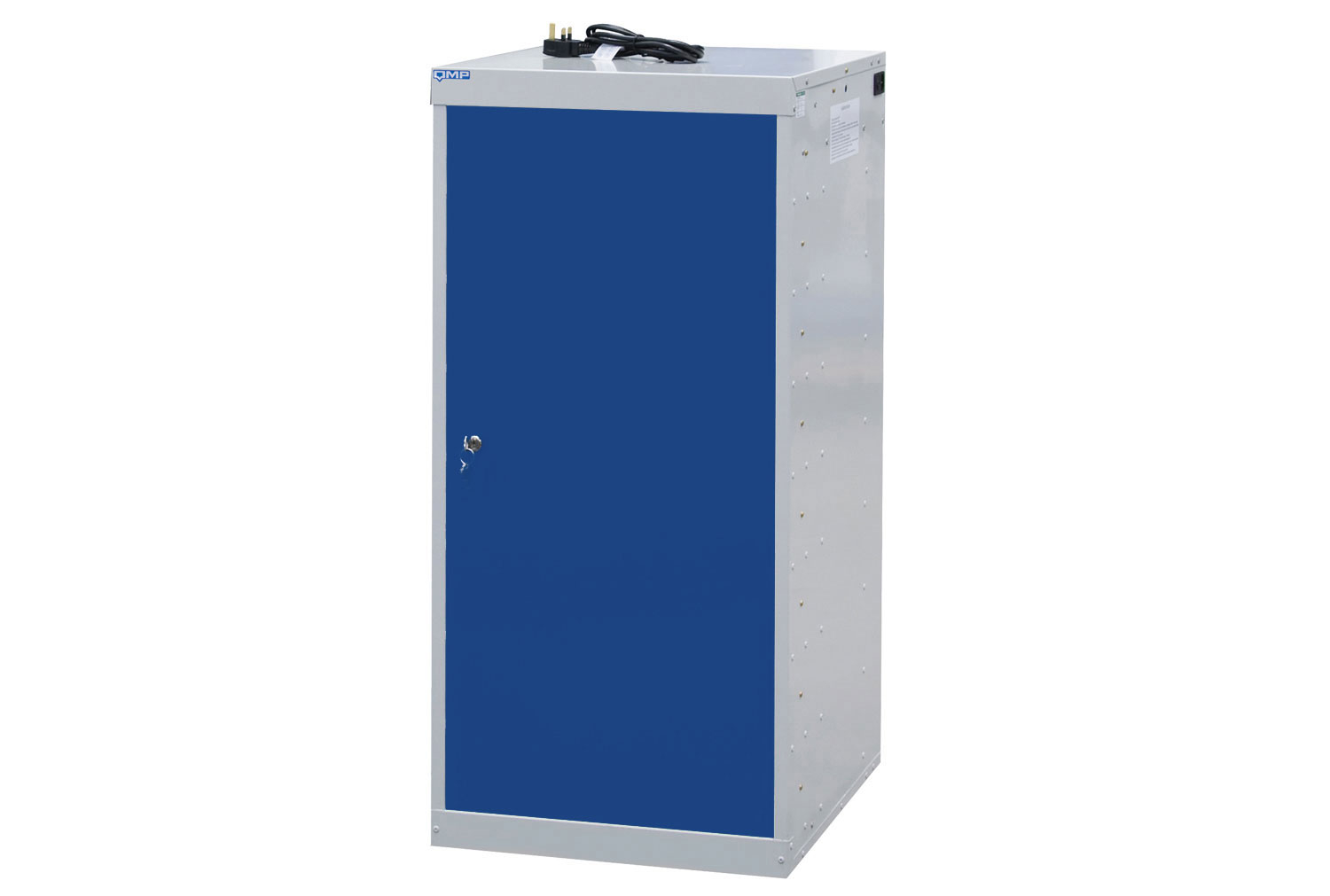 QMP Single Door Laptop & Tablet Charging Lockers, 8 Compartments - 50wx50dx100h (cm), 50wx50dx100h (cm), Blue