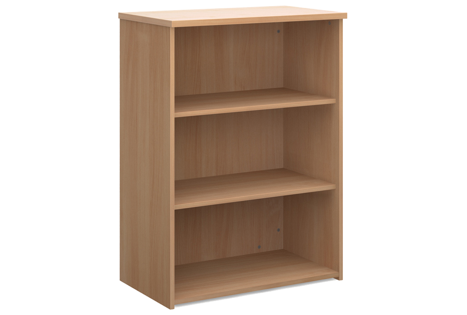 All Beech Office Bookcases, 2 Shelf - 80wx47dx109h (cm), Fully Installed