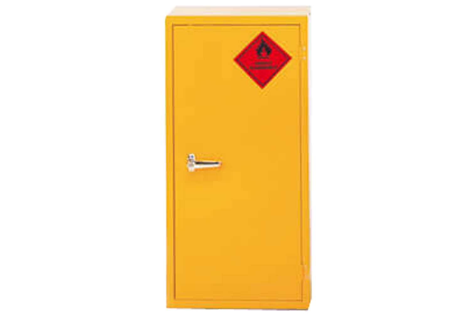 Slim Steel Hazardous Substance Office Cupboards, Yellow, Express Delivery