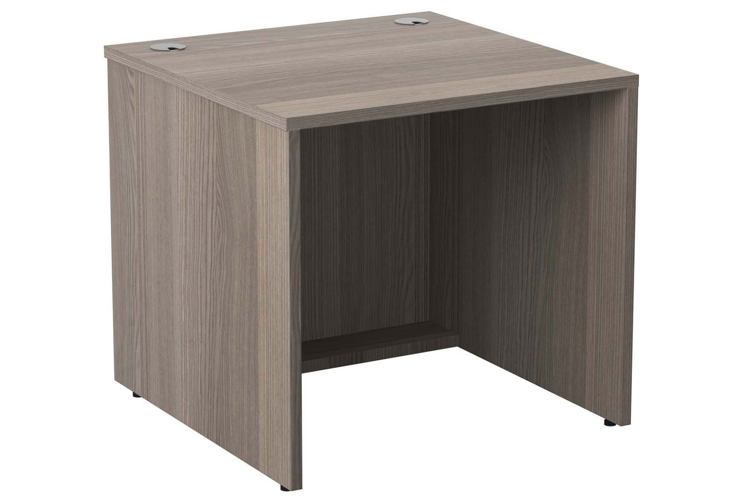 Embrace Modular Reception Desk, Rectangular Base 80w (cm), Grey Oak