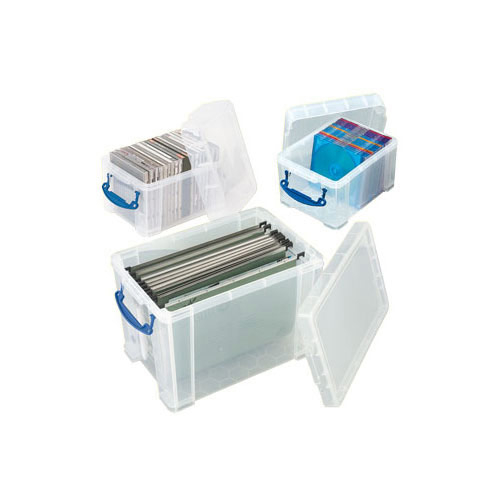 Really Useful Box Bundle Deal With 1 x 19ltr And 2 x 3ltr Boxes (Clear), Express Delivery