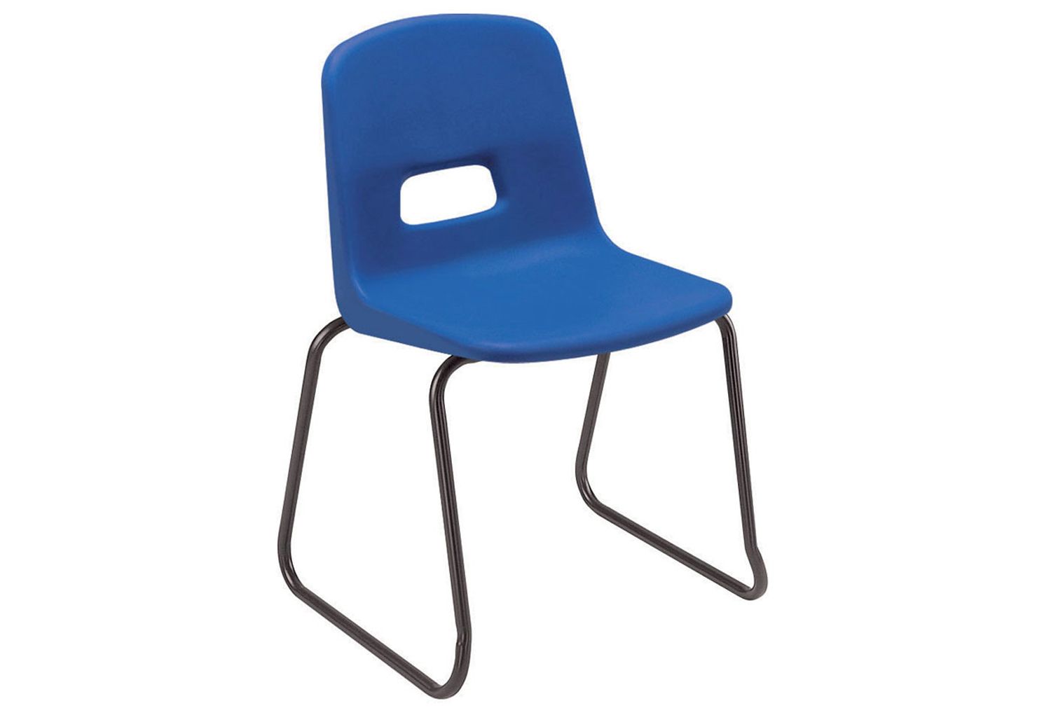 Qty 8 - Reinspire RF70 Skid Base Classroom Chair, 14+ Years - 40wx38dx46h (cm), Blue