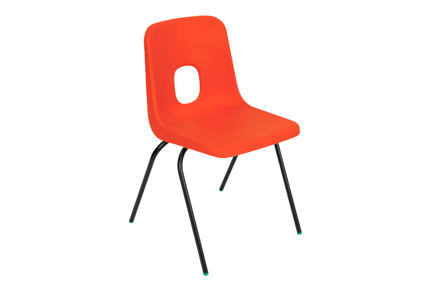 Qty 8 - Hille E Series Classroom Chair, 4-6 Years - 33wx29dx31h (cm), Grey Frame, Red