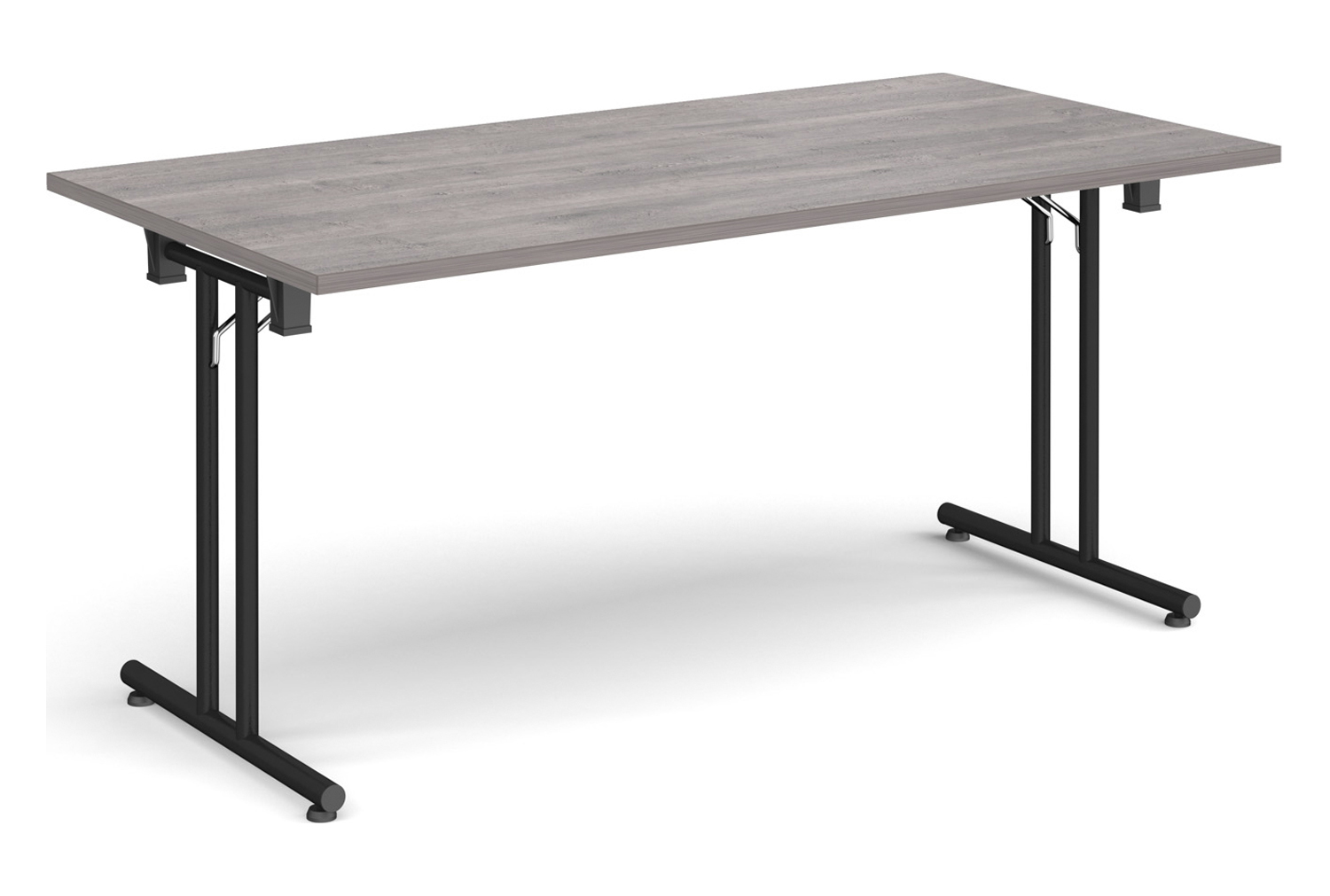 Ziegler Rectangular Folding Table, 160wx80dx73h (cm), Grey Oak, Express Delivery