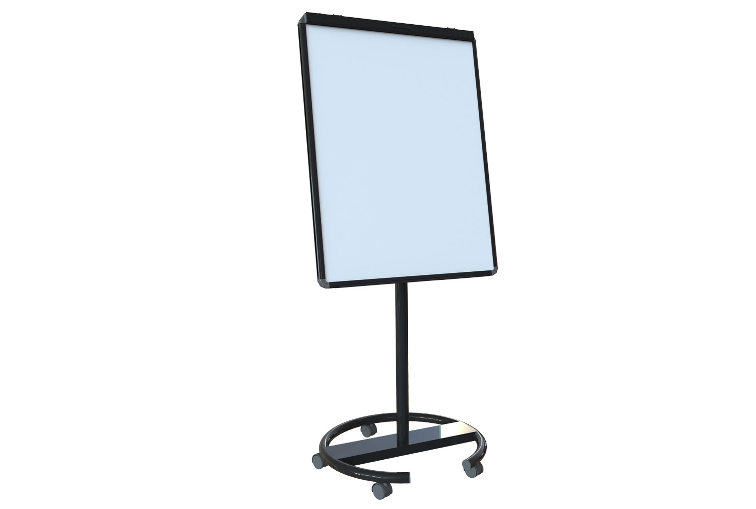Ultramate Magnetic Flip Chart Easel With Round Base, Red