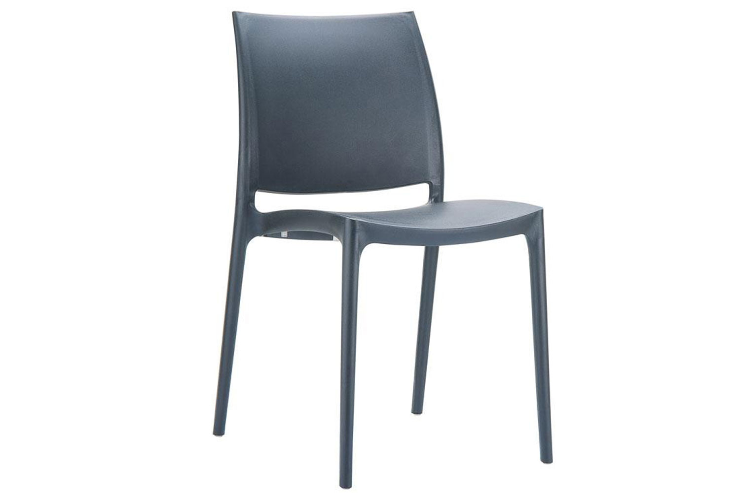 Qty 2 - Sugarloaf Stacking Side Chair, Grey