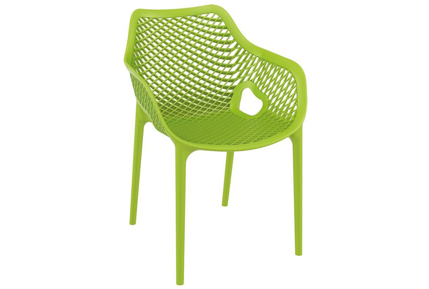 Qty 2 - Stawell Stacking Arm Chair, Green