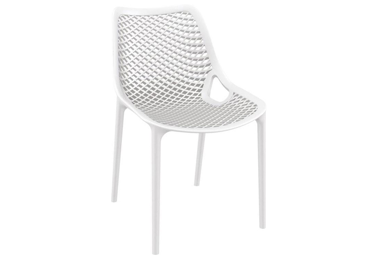 Qty 2 - Stawell Stacking Side Chair, White