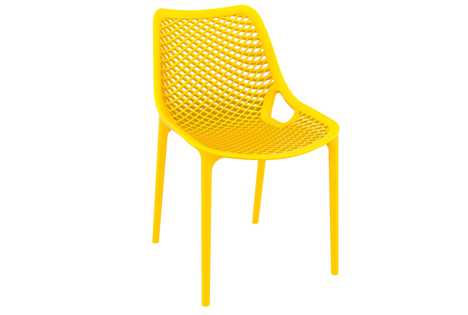 Qty 2 - Stawell Stacking Side Chair, Yellow