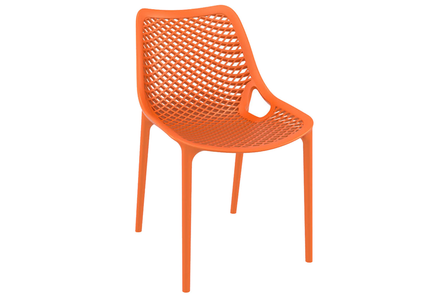 Qty 2 - Stawell Stacking Side Chair, Orange