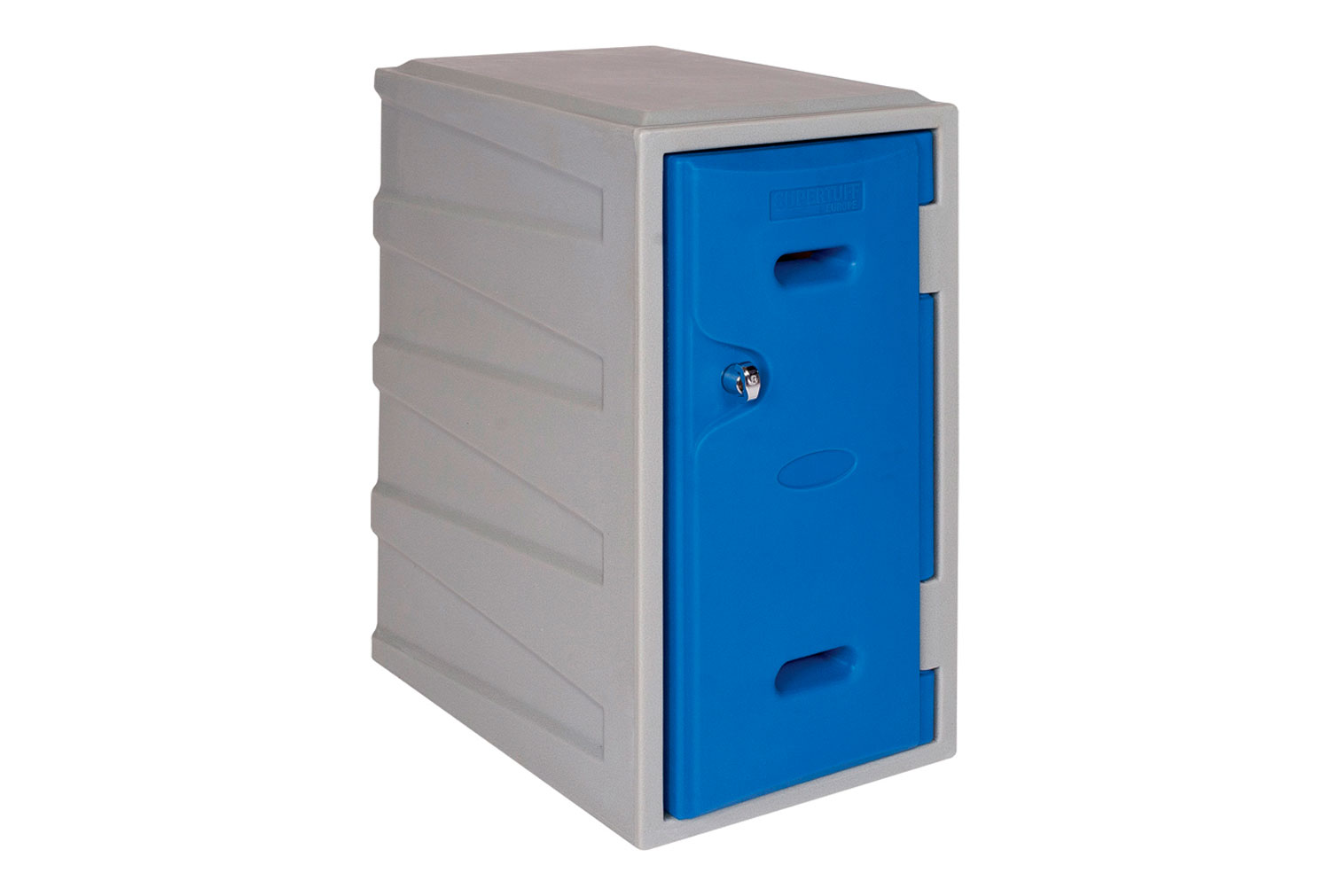 Supertuff Plastic Lockers, 32wx46dx60h (cm), Hasp Lock, Blue