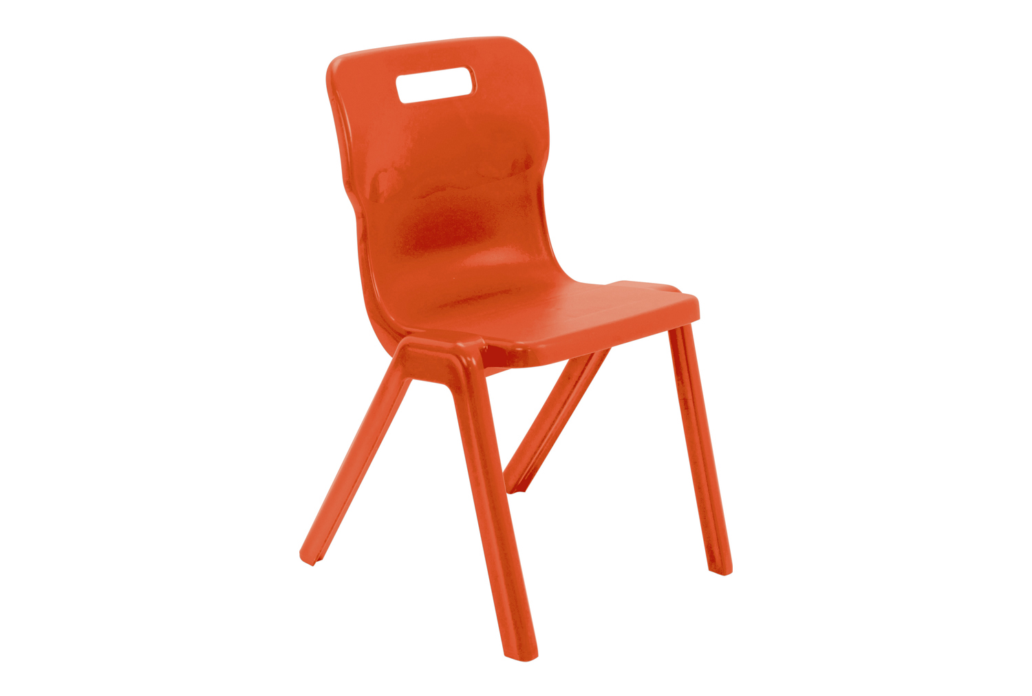 Titan One Piece Classroom Chair, 8- 9 Years - 34wx33dx38h (cm), Orange