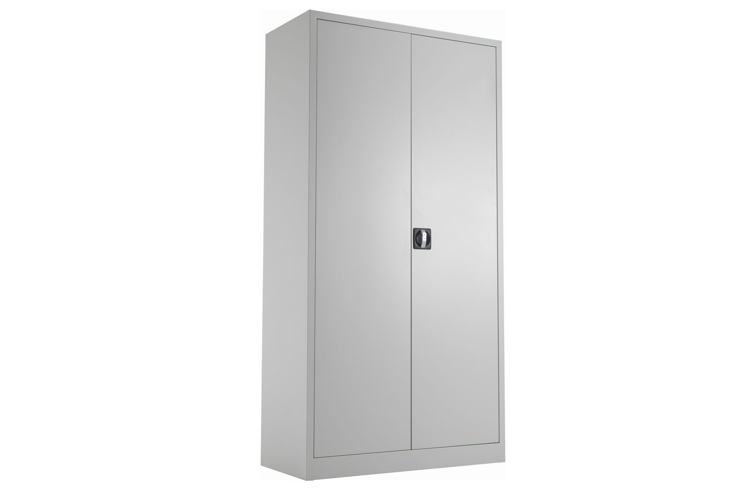 Value Line Metal Double Door Office Cupboards, 3 Shelf - 92wx42dx179h (cm), Grey