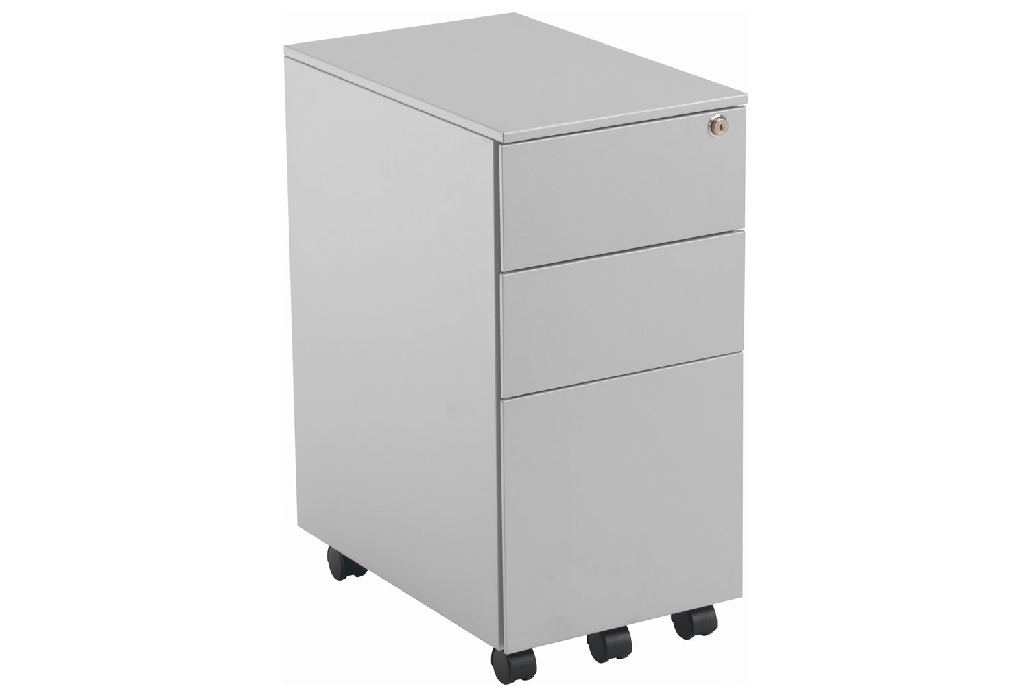 Proteus Narrow Steel Pedestal, Silver, Express Delivery