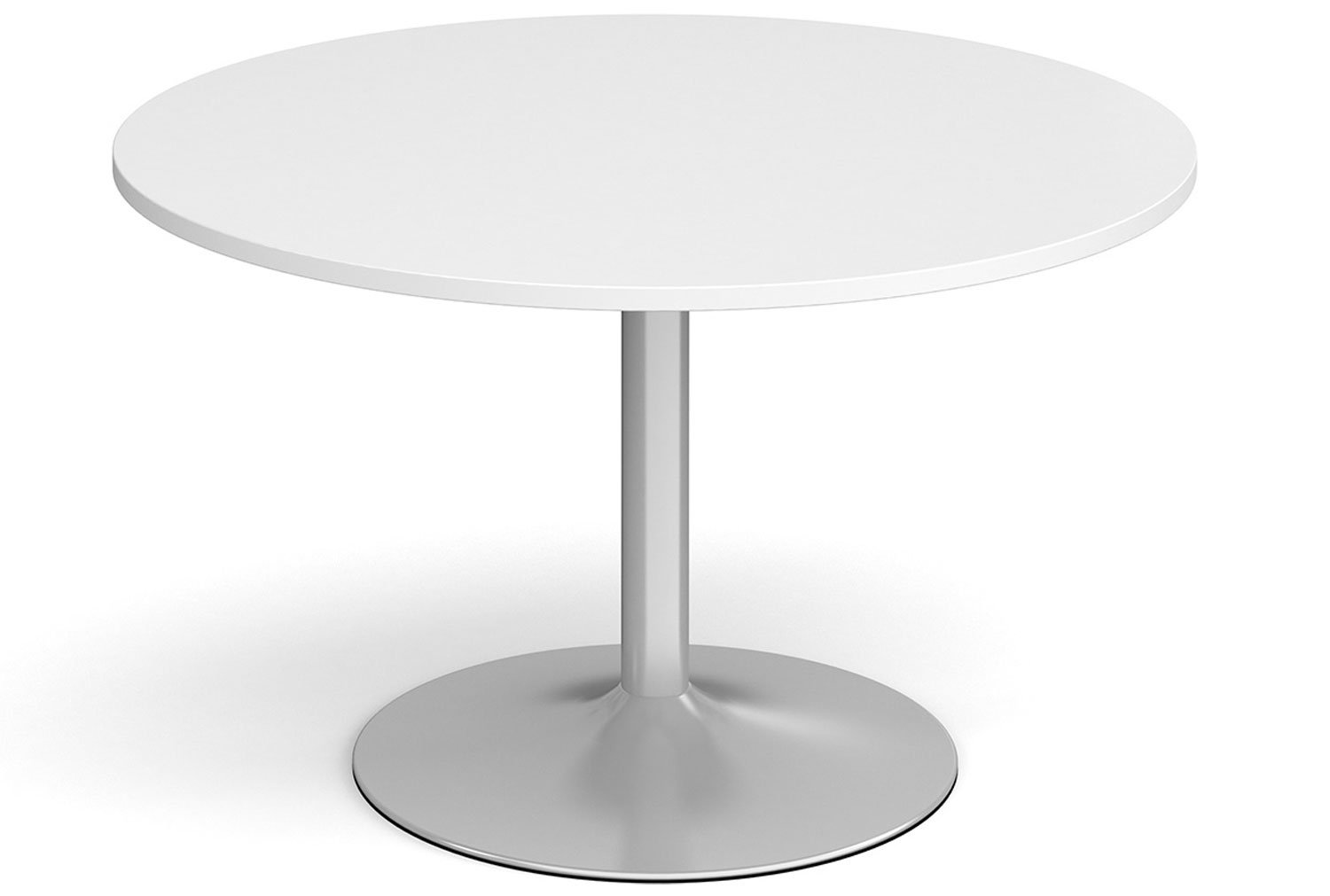 Wolfe Round Boardroom Table, 120diax73h (cm), White