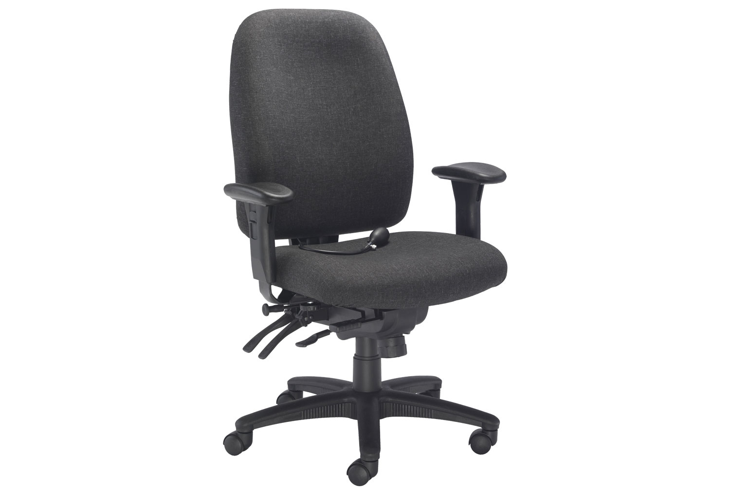 Rocha 24 Hour Fabric Operator Office Chair (Charcoal), Fully Installed