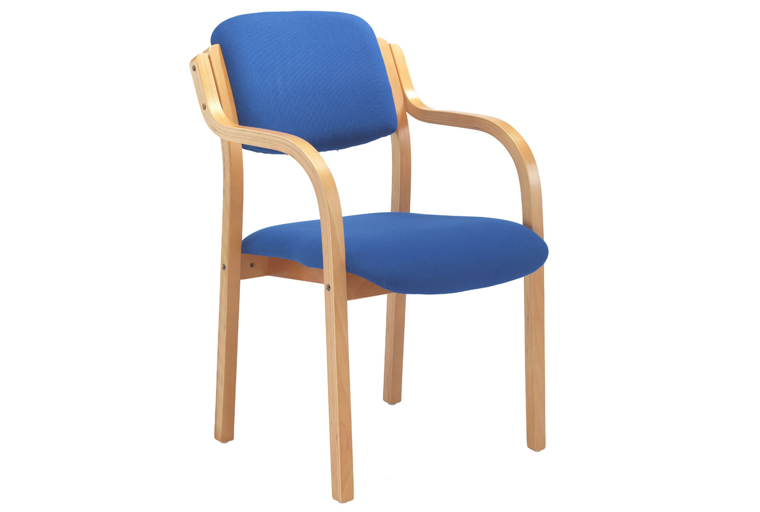 Burch Stacking ArmReception Chair (Blue), Blue, Fully Installed