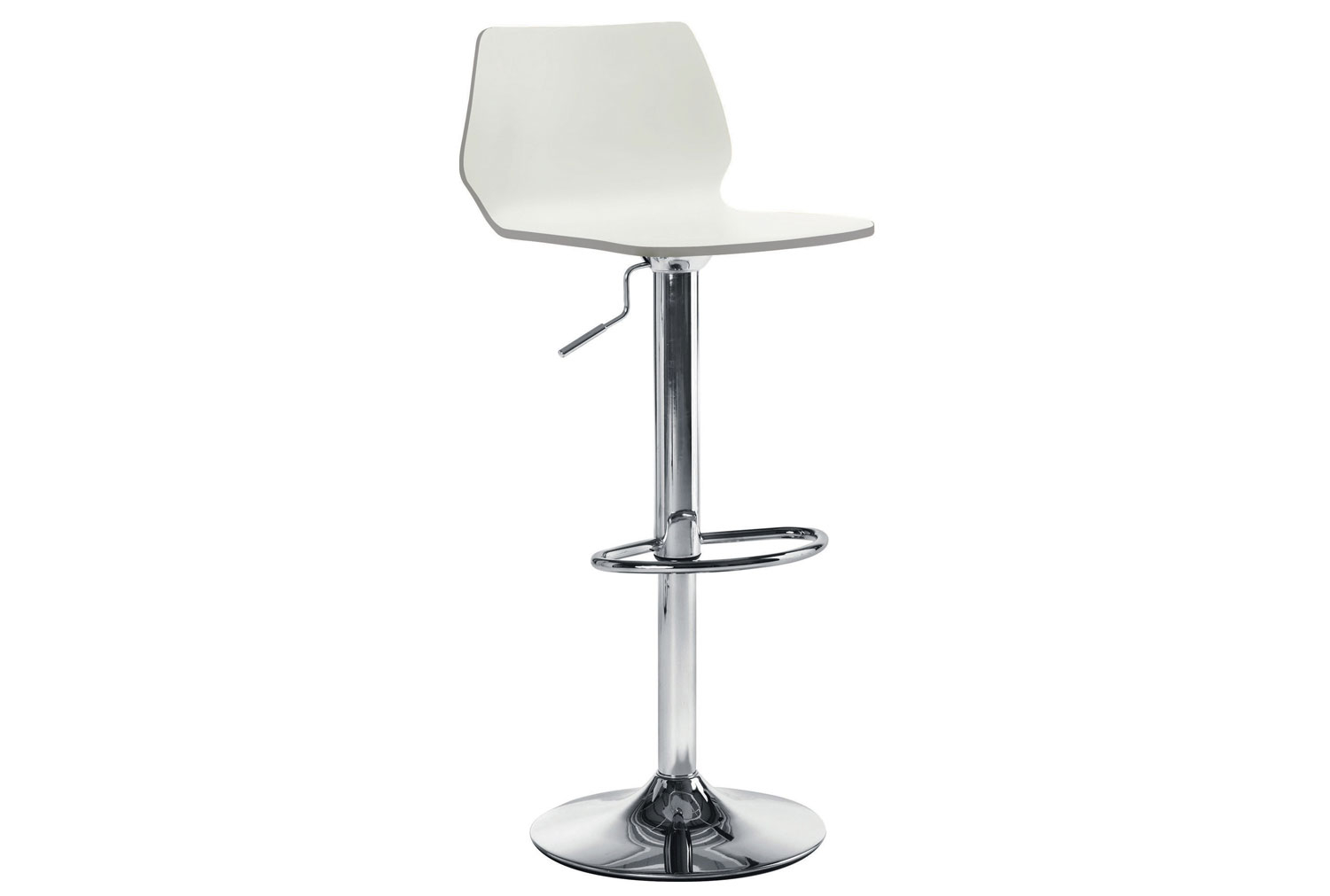 Doma Gas Lift Stool, White, Express Delivery