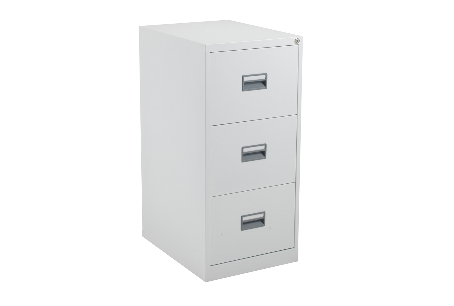 Value Line Metal Filing Cabinet, 3 Drawer - 47wx62dx100h (cm), White