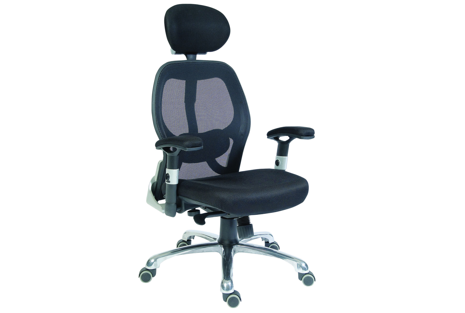 Cobham Black Mesh Back Executive Office Chair, Black, Fully Installed