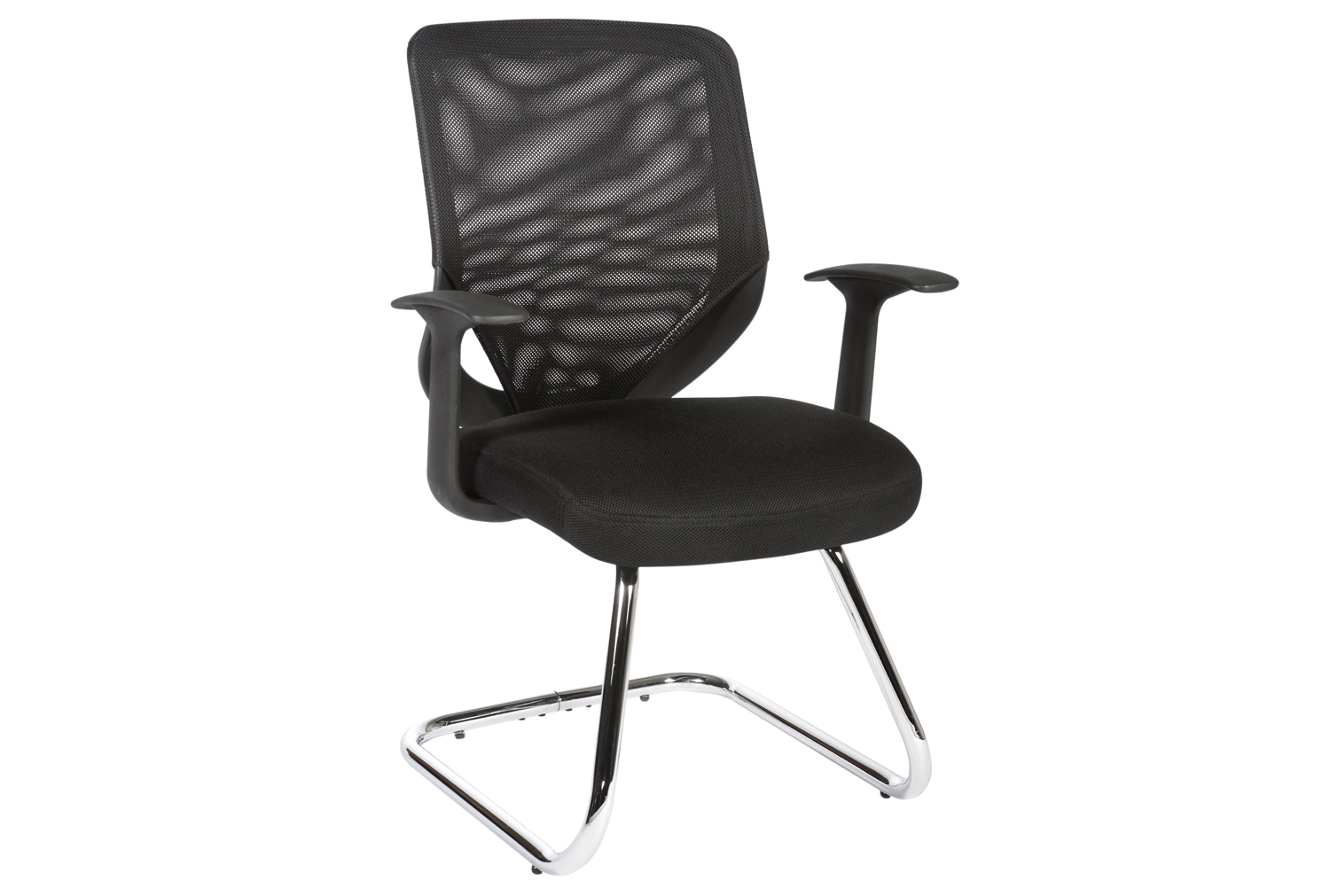 Caucus Mesh Back Visitor Office Chair, Black, Fully Installed