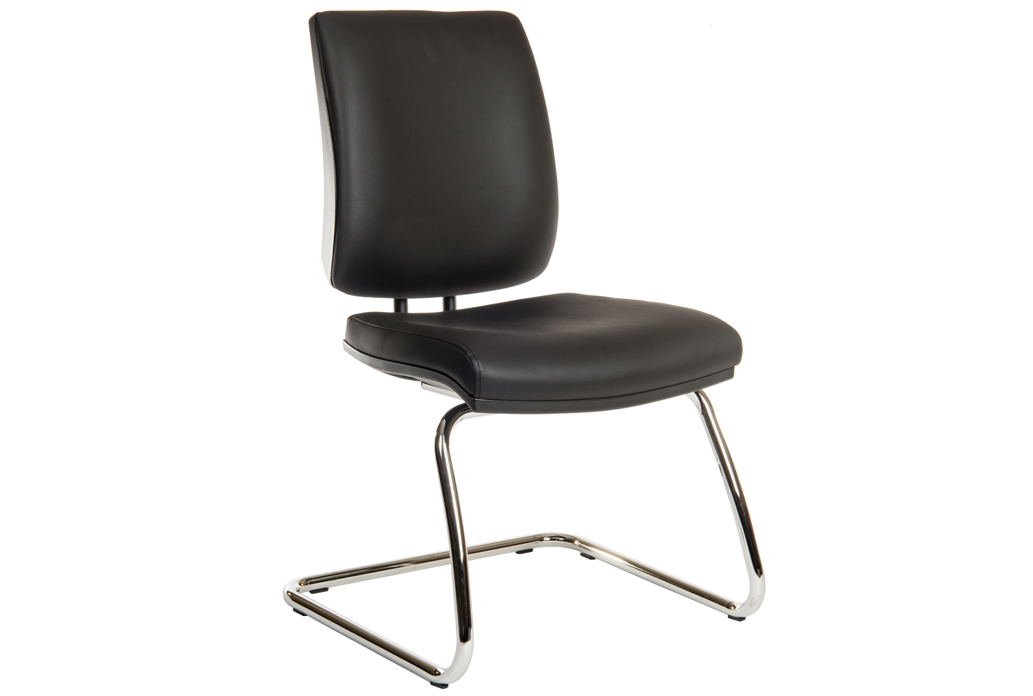 Ergo Deluxe Visitor Office Chair (PU), Black