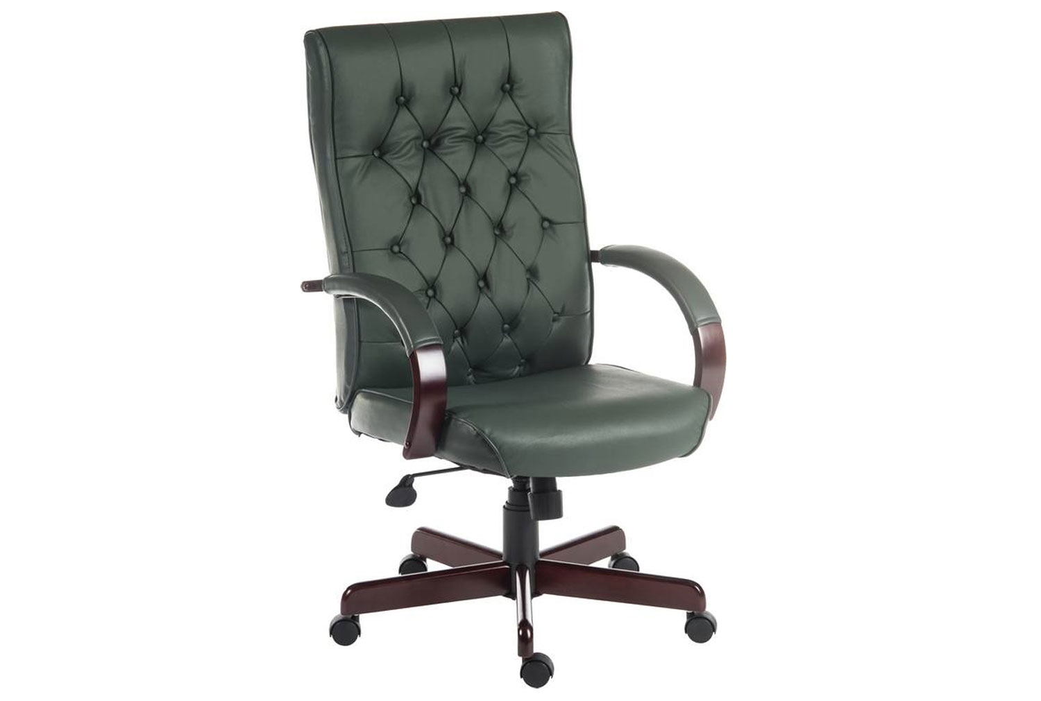 Warwick Leather Faced Executive Office Chair (Green)