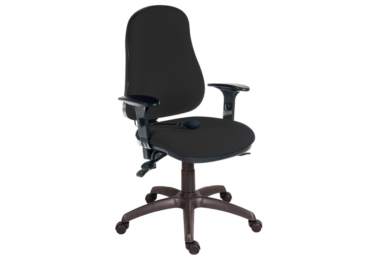 Comfort Ergo Air Operator Office Chair With Adjustable Arms (Fabric), Black