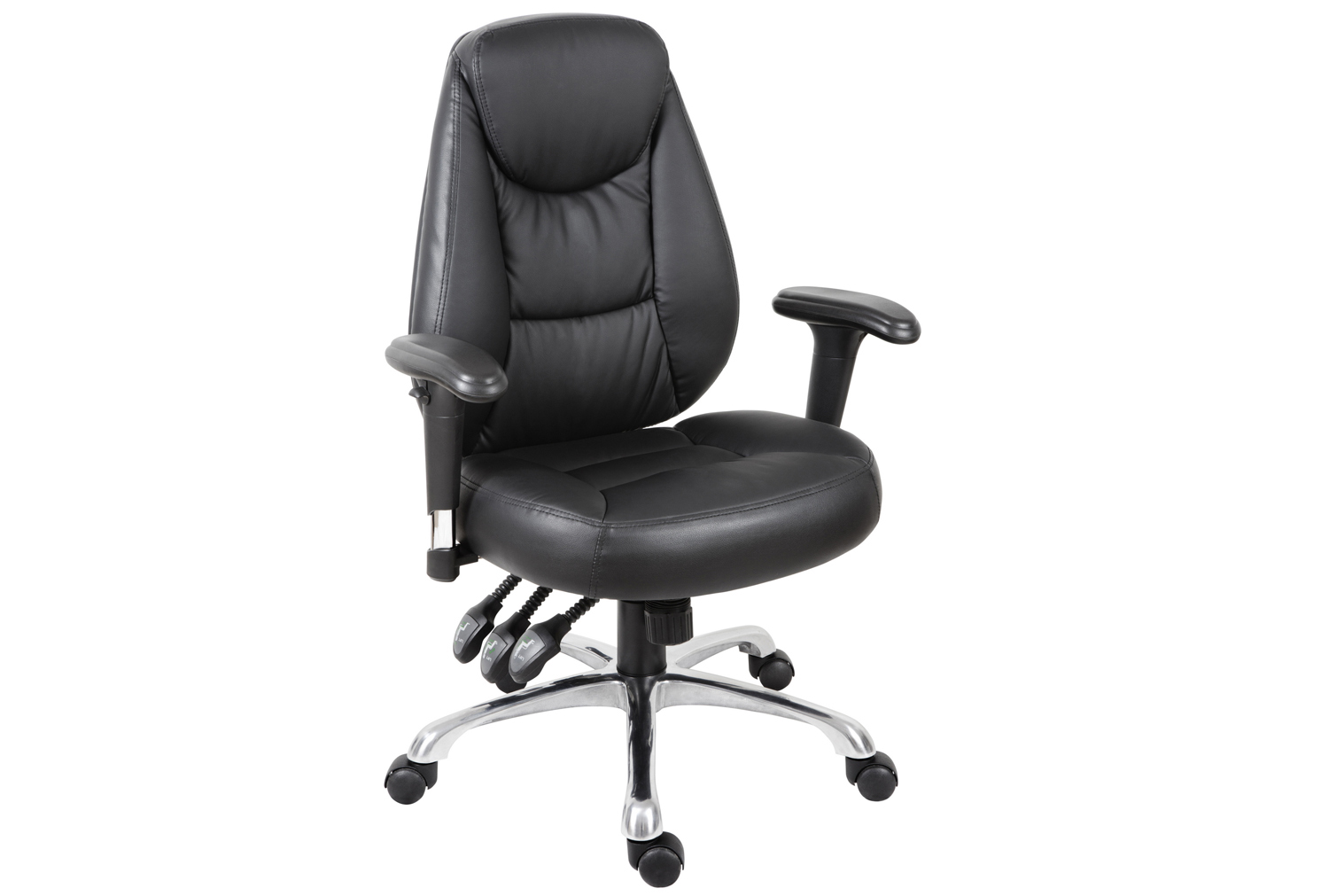 Porto Faux Leather Operator Office Chair, Black, Fully Installed