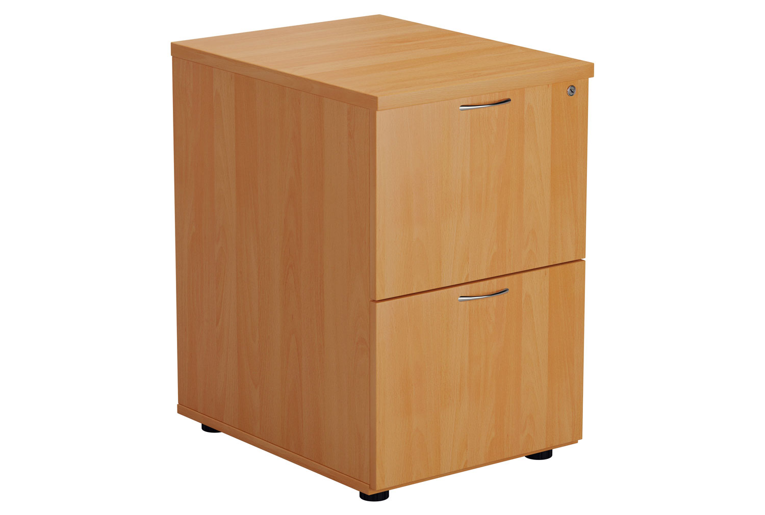 Proteus Wooden Filing Cabinet, 2 Drawer - 47wx60dx71h (cm), Beech, Express Delivery