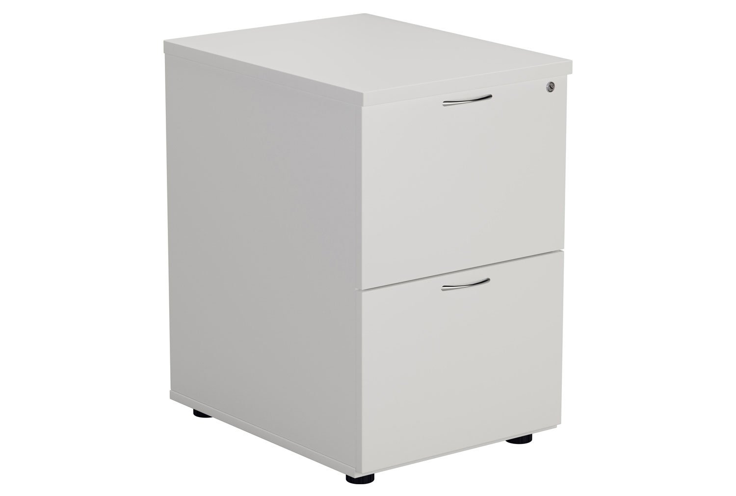 Proteus Wooden Filing Cabinet, 2 Drawer - 47wx60dx71h (cm), White, Express Delivery