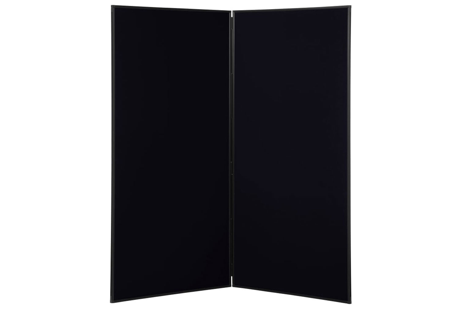 Una 2 Panel Folding Jumbo Display Kit (PVC Frame), Black