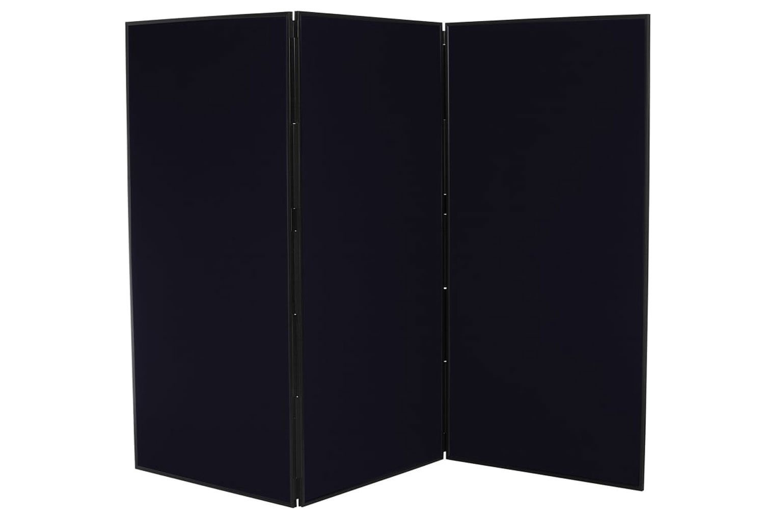 Una 3 Panel Folding Jumbo Display Kit (PVC Frame), Black