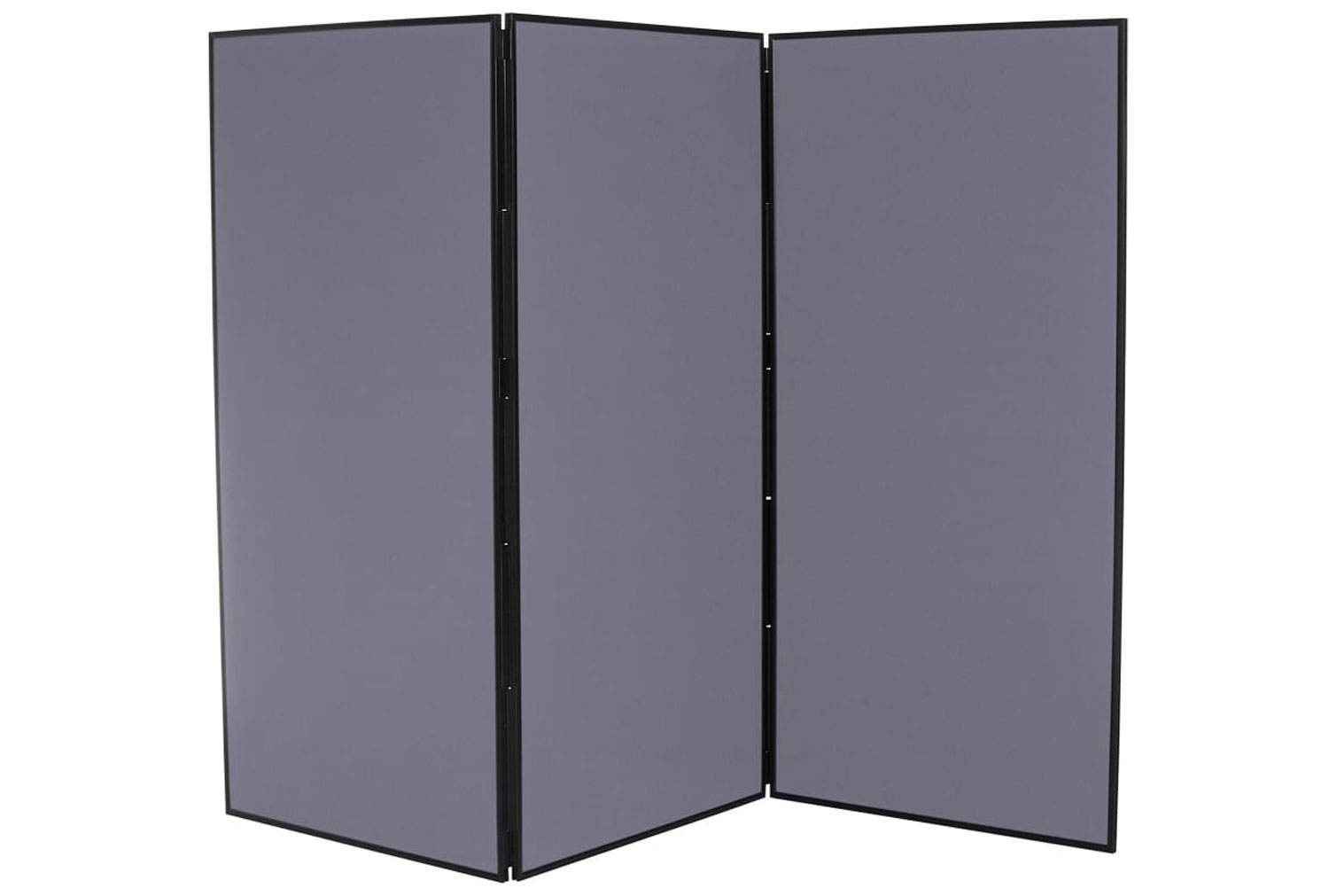 Una 3 Panel Folding Jumbo Display Kit (PVC Frame), Gunmetal