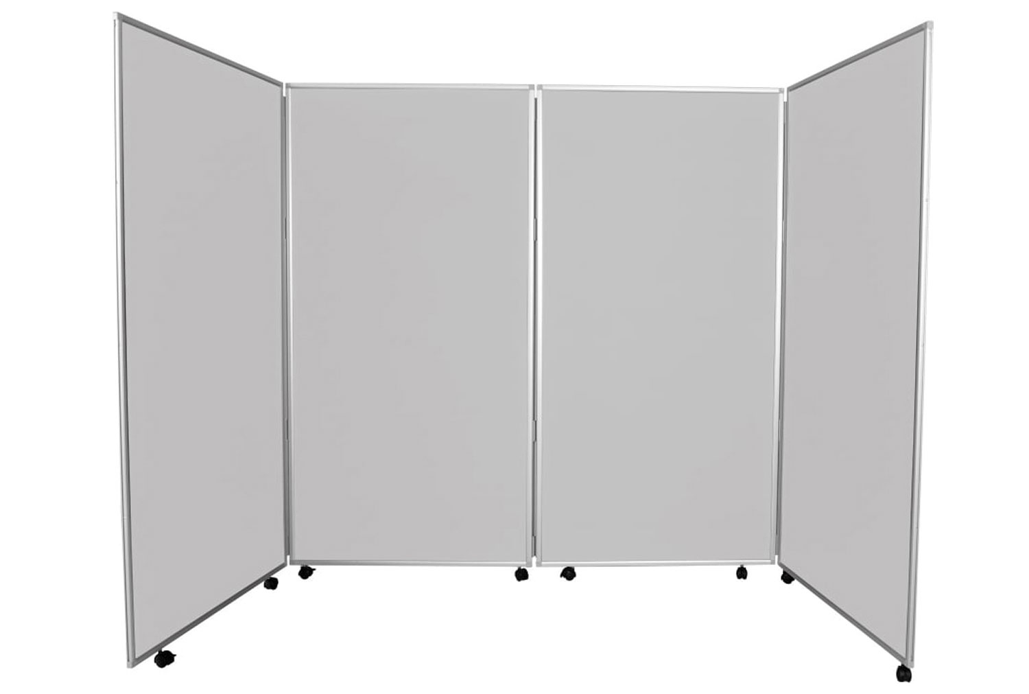 Una 4 Panel Mobile Jumbo Display Kit (Aluminium Frame), Grey