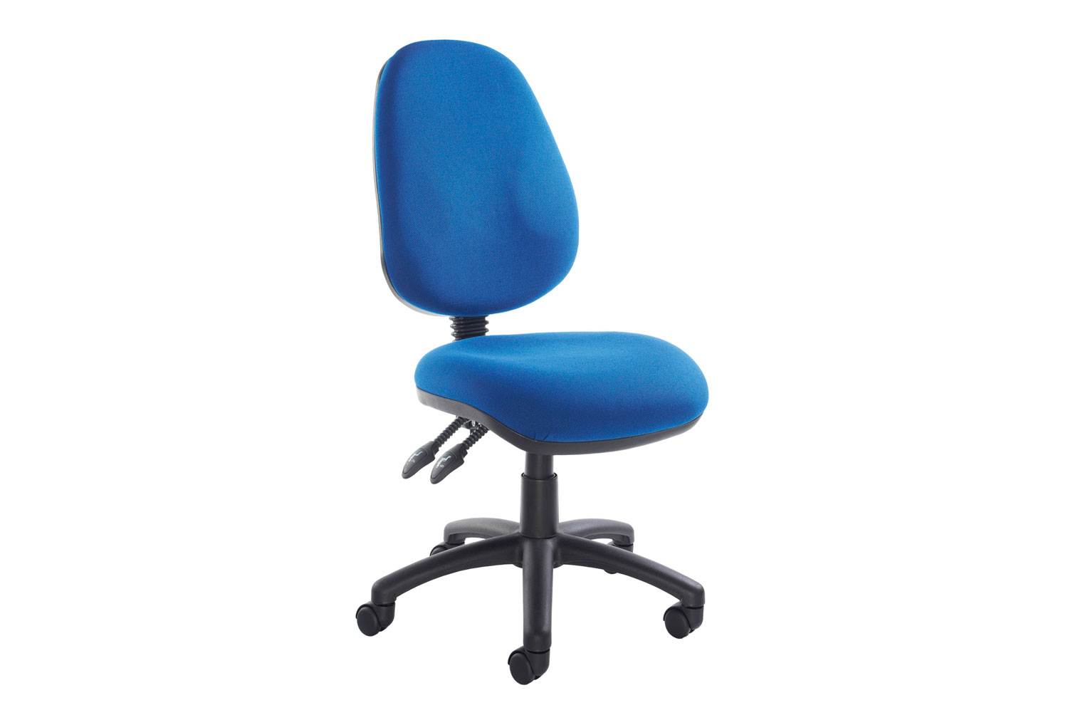 Kendall 2 Lever High Back Operator Office Chair, Without Arms, Blue, Express Delivery