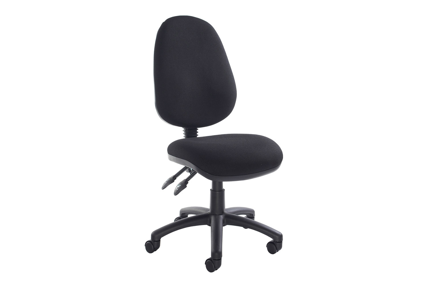 Kendall 2 Lever High Back Operator Office Chair, Without Arms, Black, Express Delivery