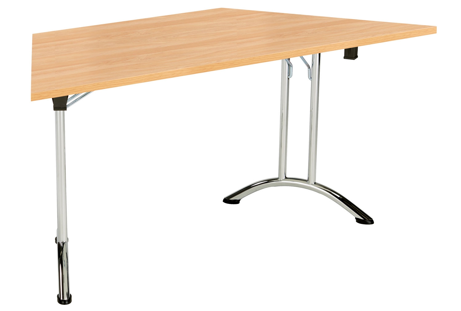 Alliance Trapezoidal Folding Tables, 160wx80dx73h (cm), Beech, Express Delivery