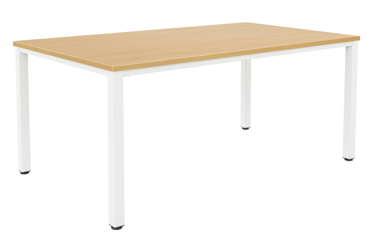 Vera Rectangular Boardroom Table, 240wx120dx74h (cm), White Frame, Grey Top