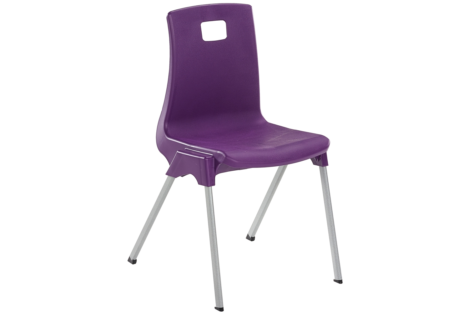 Qty 11 - Metalliform ST Classroom Chair, 14+ Years - 39wx40dx46h (cm), Grey Frame, Charcoal
