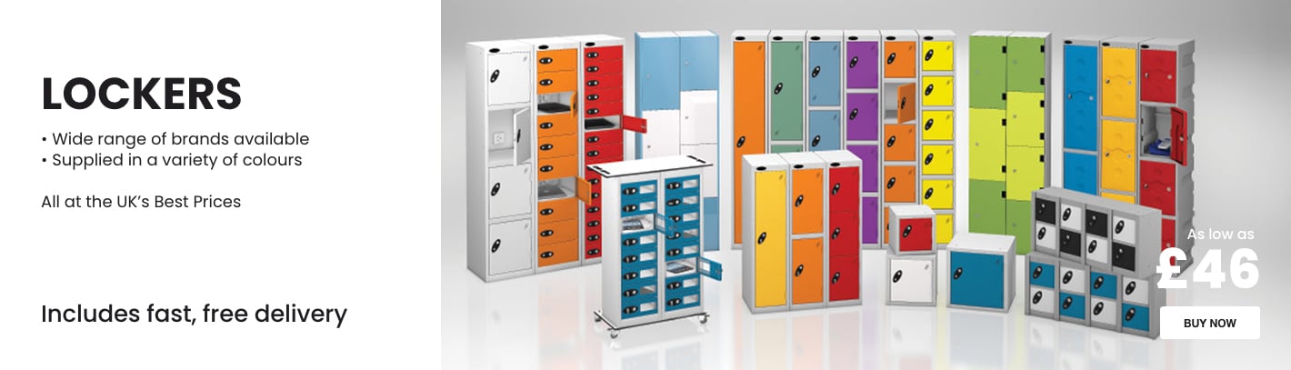 LOCKERS - Wide range of brands available. Supplied in a variety of colours. All at the UK's Best Prices. Includes fast, free delivery